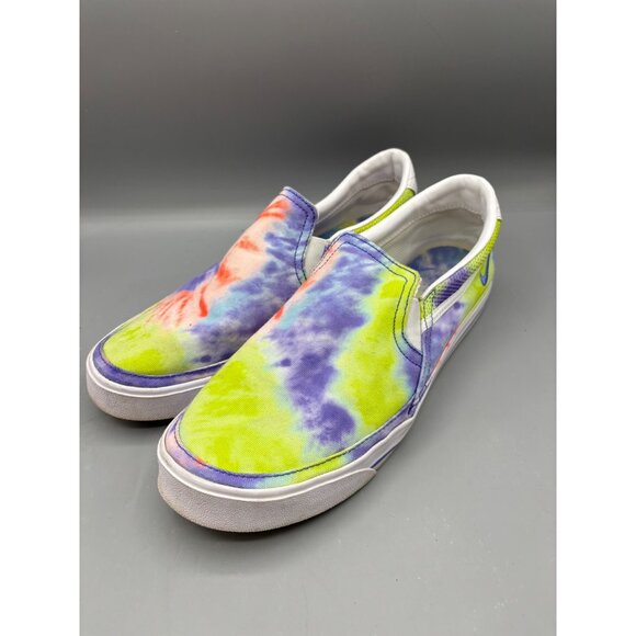 Nike Womens Shoes 10 Tie Dye Slip On Canvas Sneakers Court Legacy Casual Shoes - Picture 1 of 8